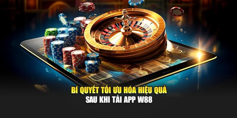 Bí quyết tối ưu hóa hiệu quả sau khi tải app W88