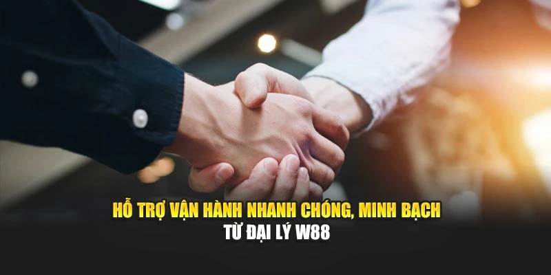 Hỗ trợ vận hành nhanh chóng, minh bạch từ đại lý W88